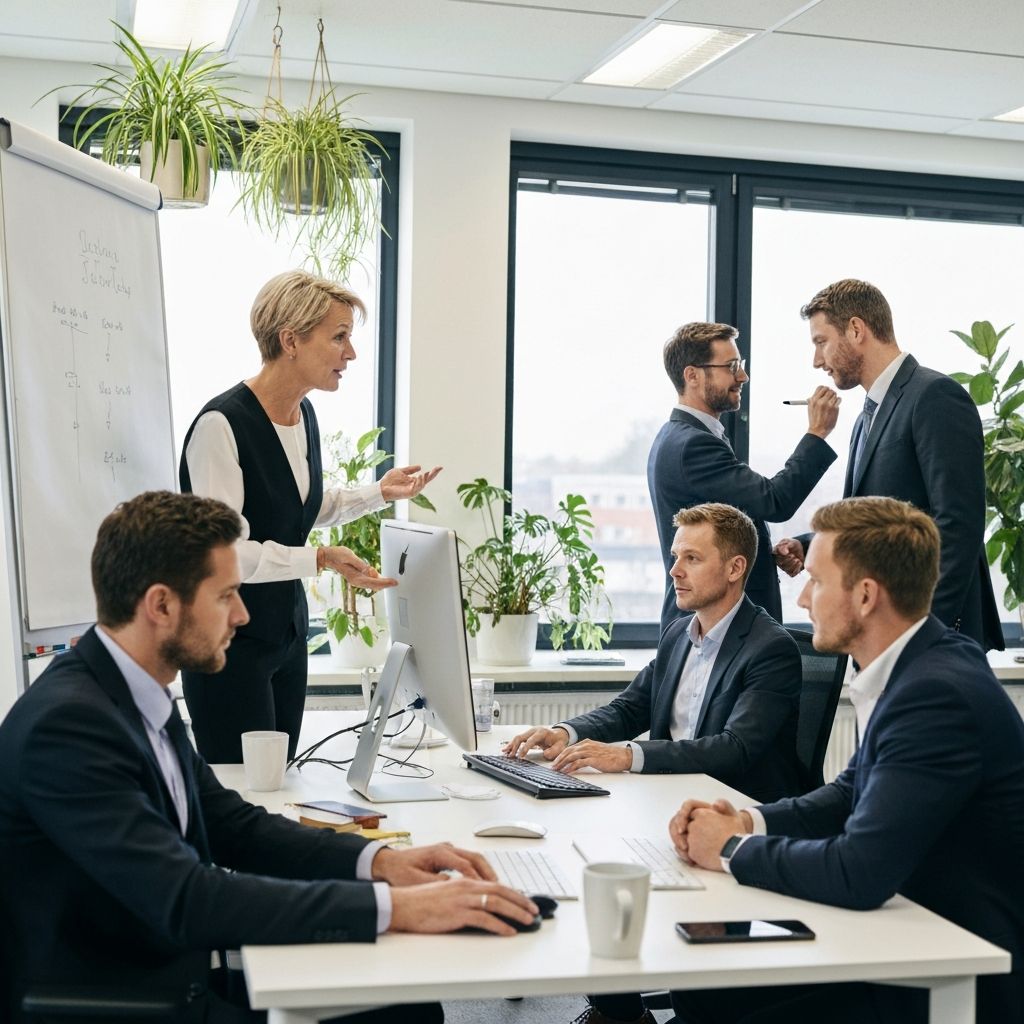 Our team working together